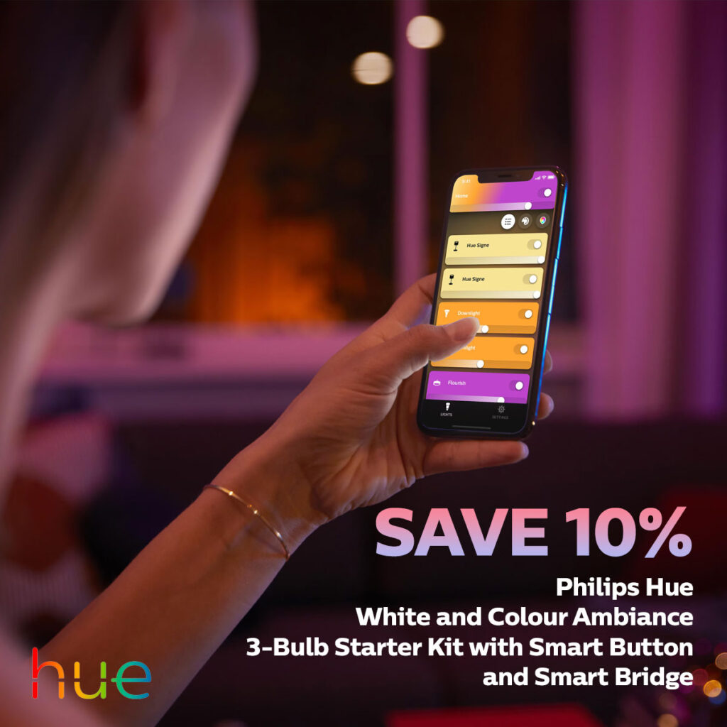 Save 10% on Philips Hue starter kit