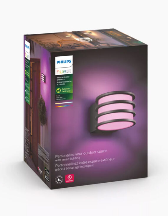 Philips Hue White and colour ambiance Lucca Outdoor wall light