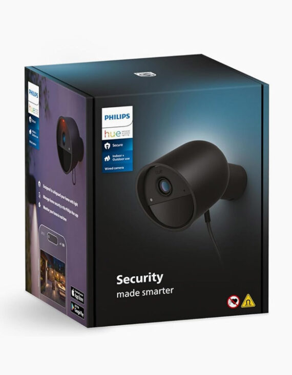 Philips Hue Secure Wired Camera Black