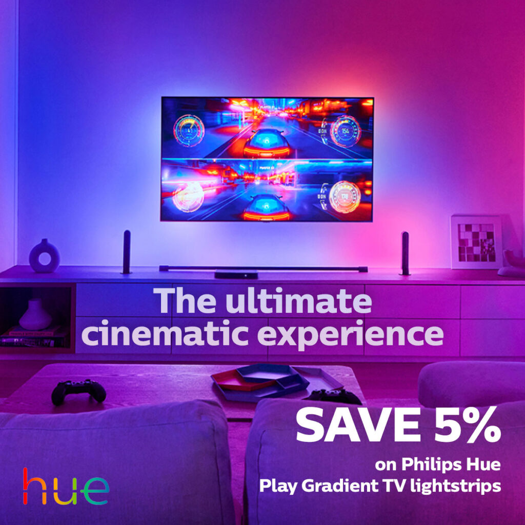 Save 5% on Philips Hue play gradient lightstrips