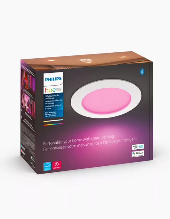 Philips Hue White and Colour Ambiance Slim Downlight 5 6 inch